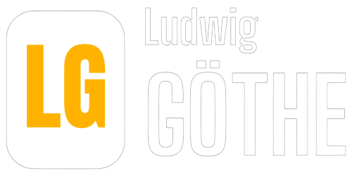 Webpage logo: Ludwig Göthe. Photo.